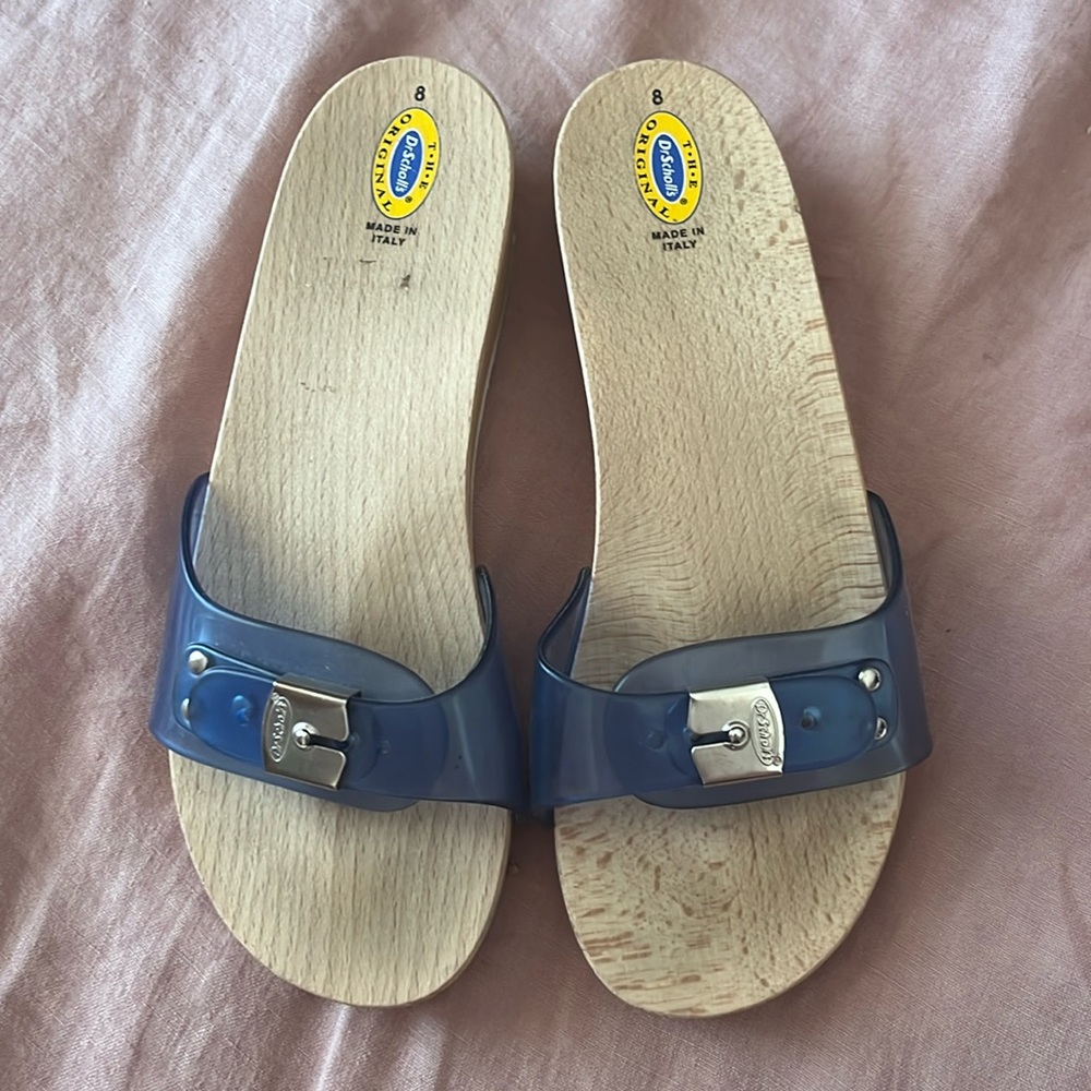 Dr Scholl’s Wooden Wedge Sandals 8